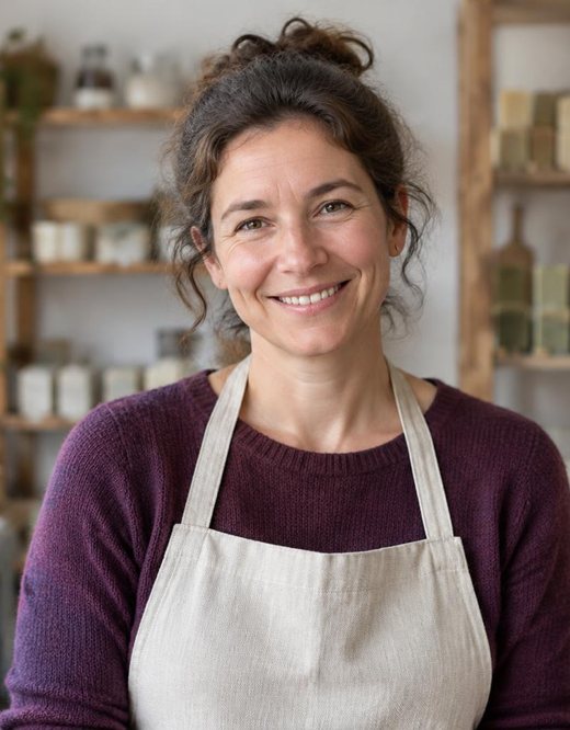 Claire Lavergne, savonnière, formée à la saponification à froid